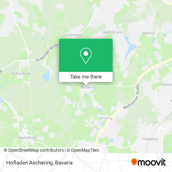 Карта Hofladen Aschering