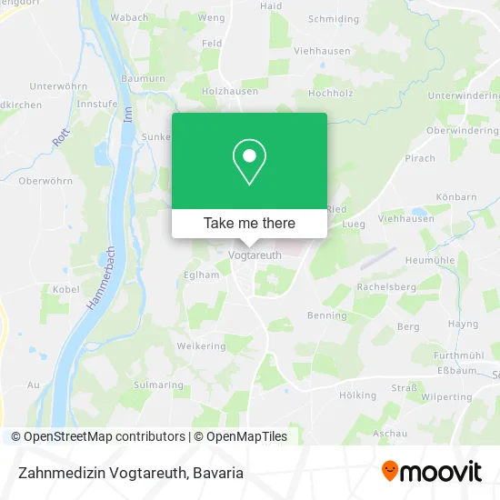 Карта Zahnmedizin Vogtareuth