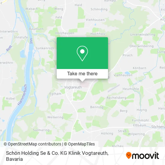 Карта Schön Holding Se & Co. KG Klinik Vogtareuth