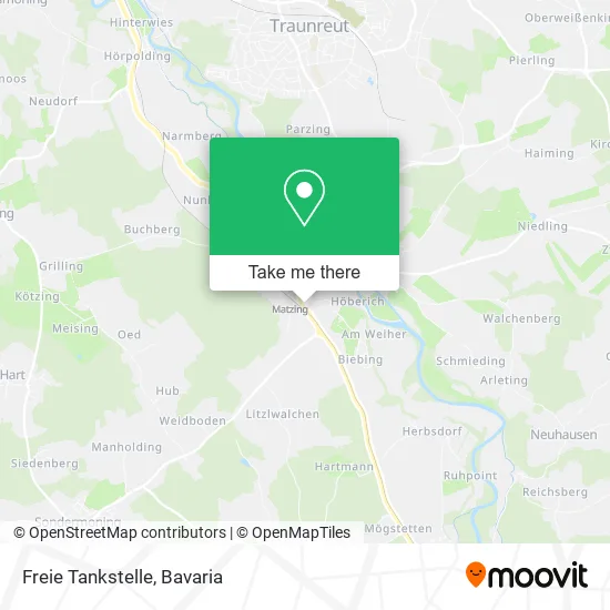 Карта Freie Tankstelle