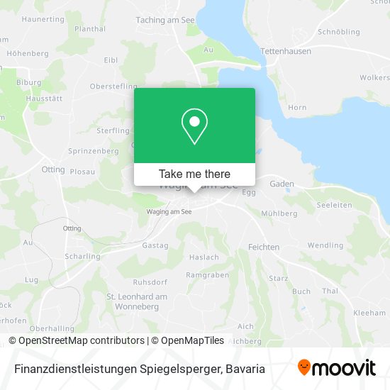 Finanzdienstleistungen Spiegelsperger map