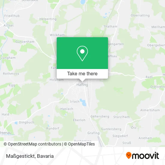 Карта Maßgestickt