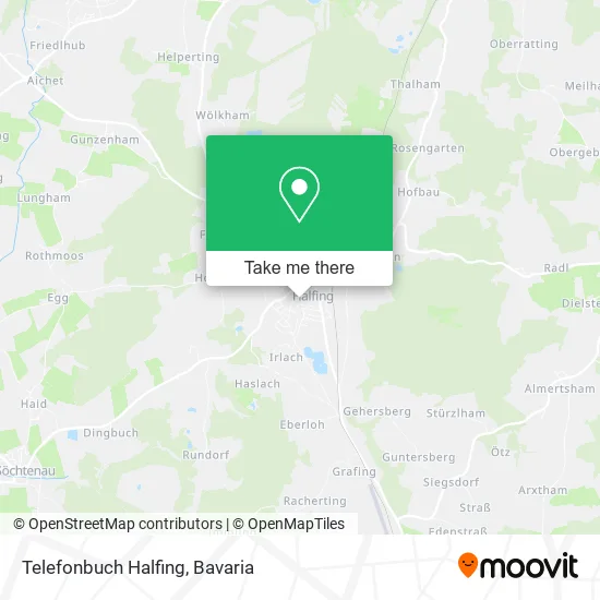 Карта Telefonbuch Halfing