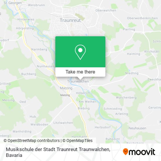 Карта Musikschule der Stadt Traunreut Traunwalchen