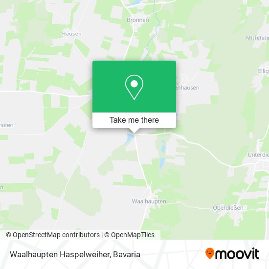 Waalhaupten Haspelweiher map