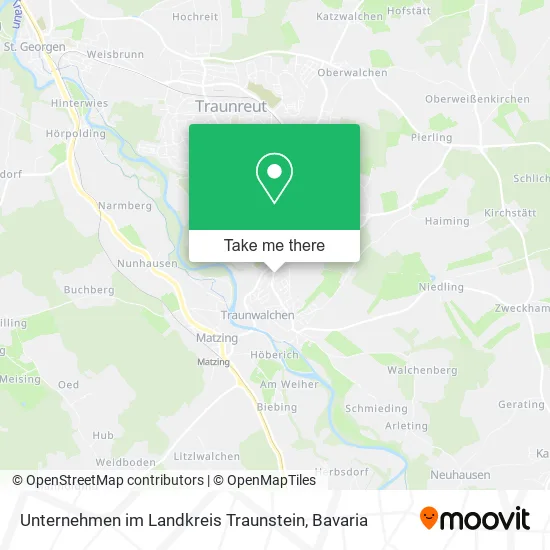 Карта Unternehmen im Landkreis Traunstein