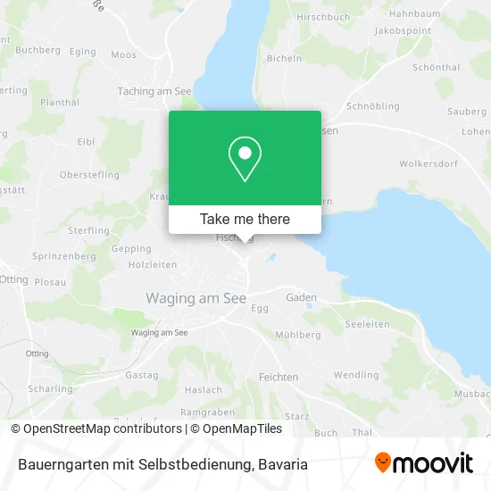 Карта Bauerngarten mit Selbstbedienung