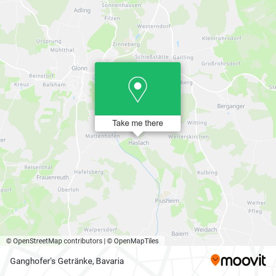 Ganghofer's Getränke map