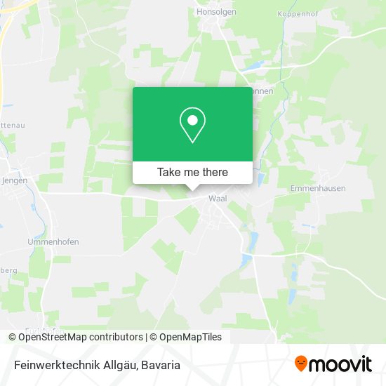Feinwerktechnik Allgäu map