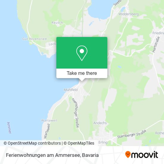 Ferienwohnungen am Ammersee map
