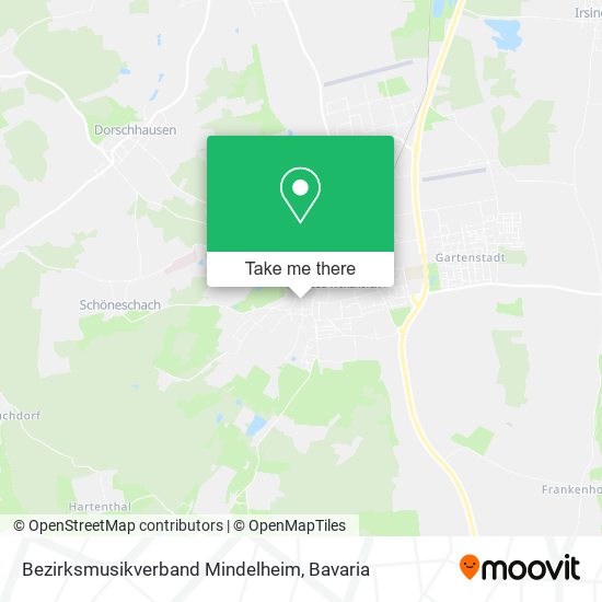 Bezirksmusikverband Mindelheim map