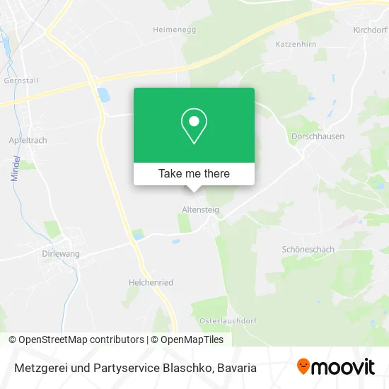 Карта Metzgerei und Partyservice Blaschko