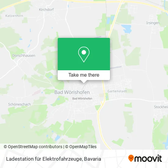 Карта Ladestation für Elektrofahrzeuge