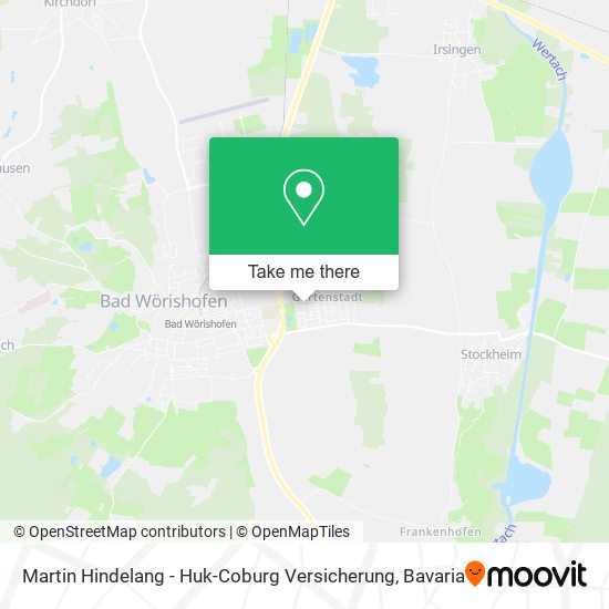 Martin Hindelang - Huk-Coburg Versicherung map