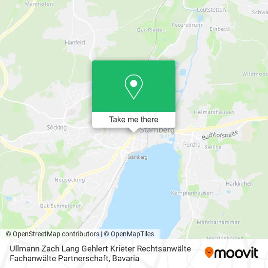 Карта Ullmann Zach Lang Gehlert Krieter Rechtsanwälte Fachanwälte Partnerschaft