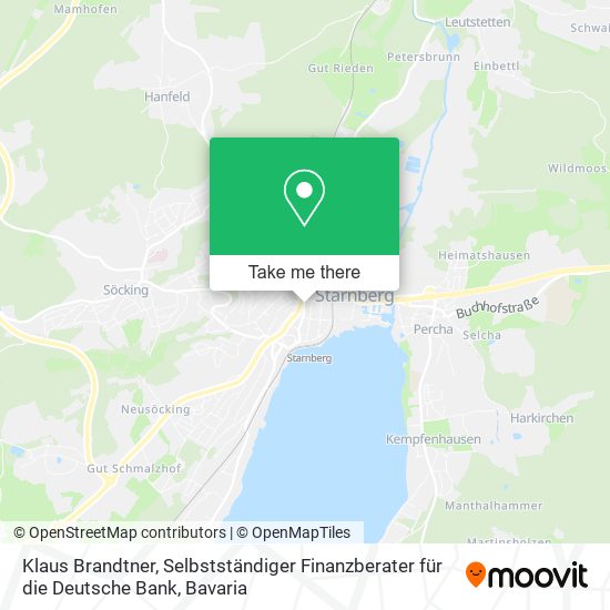 Klaus Brandtner, Selbstständiger Finanzberater für die Deutsche Bank map