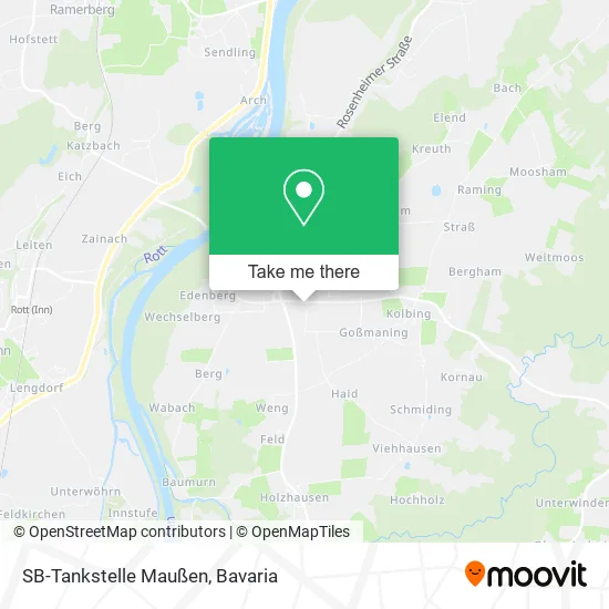 Карта SB-Tankstelle Maußen