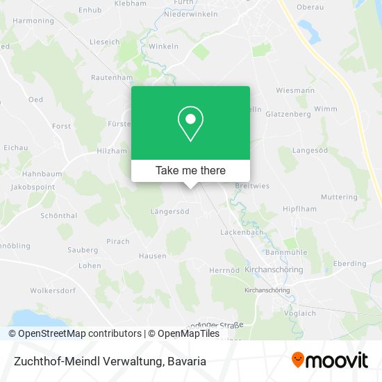 Карта Zuchthof-Meindl Verwaltung