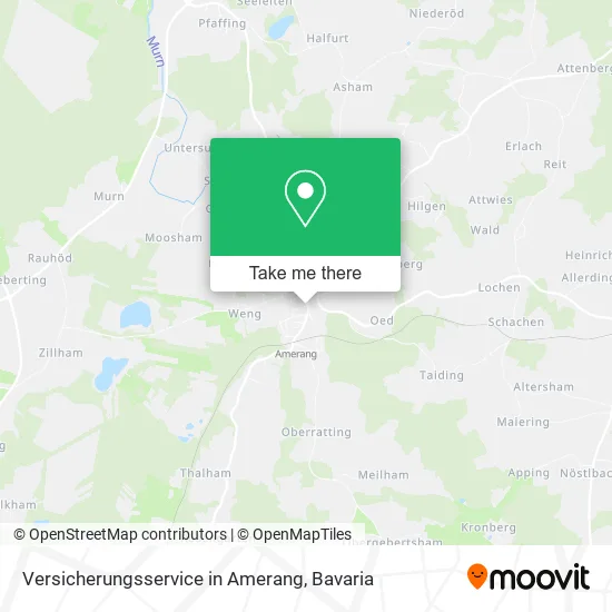 Карта Versicherungsservice in Amerang