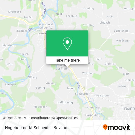 Hagebaumarkt Schneider map