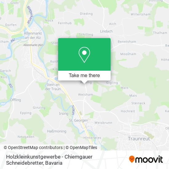 Holzkleinkunstgewerbe - Chiemgauer Schneidebretter map