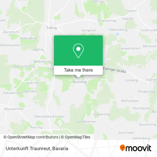 Карта Unterkunft Traunreut