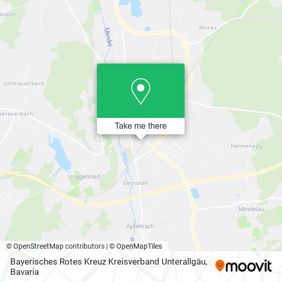 Bayerisches Rotes Kreuz Kreisverband Unterallgäu map