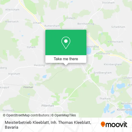 Карта Meisterbetrieb Kleeblatt, Inh. Thomas Kleeblatt