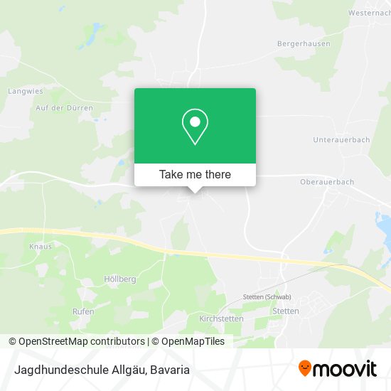 Jagdhundeschule Allgäu map