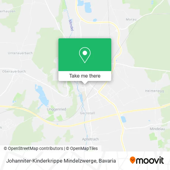 Карта Johanniter-Kinderkrippe Mindelzwerge