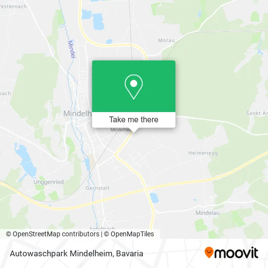 Карта Autowaschpark Mindelheim