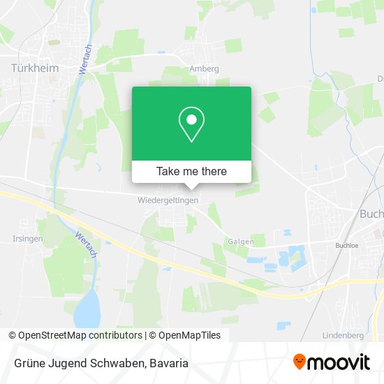 Grüne Jugend Schwaben map