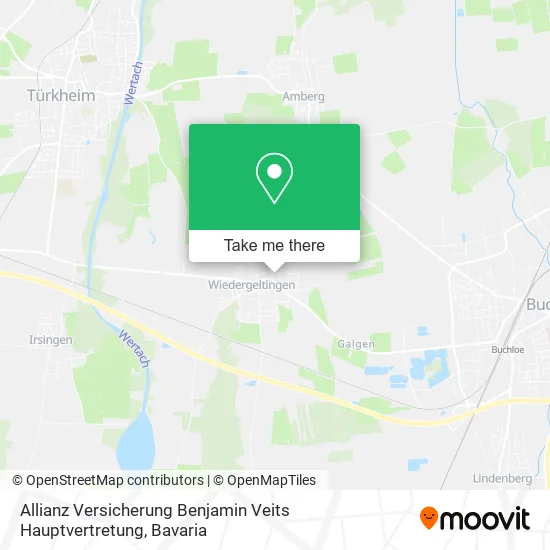 Карта Allianz Versicherung Benjamin Veits Hauptvertretung