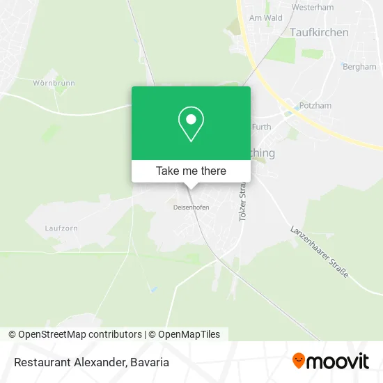 Карта Restaurant Alexander