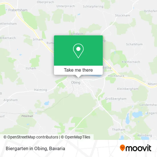 Карта Biergarten in Obing