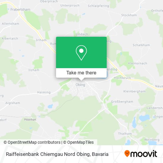 Raiffeisenbank Chiemgau Nord Obing map