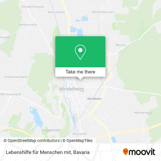 Lebenshilfe für Menschen mit map