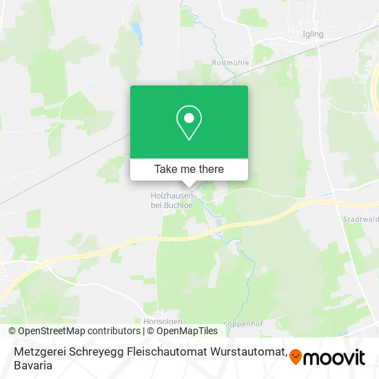 Карта Metzgerei Schreyegg Fleischautomat Wurstautomat
