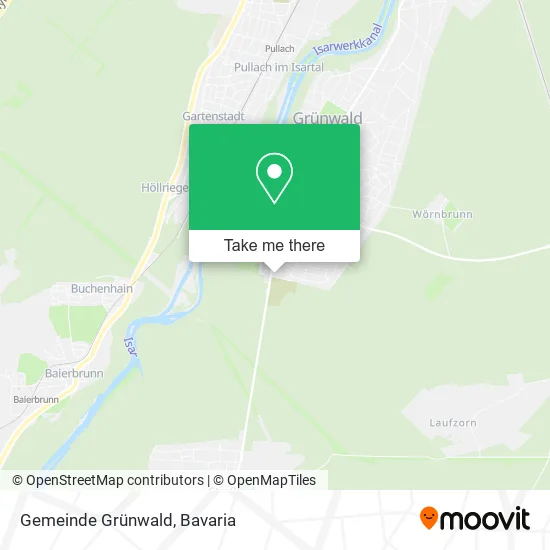 Карта Gemeinde Grünwald