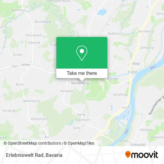 Карта Erlebniswelt Rad