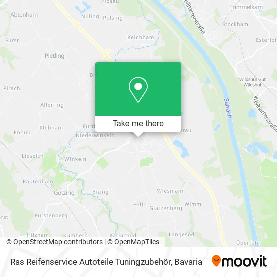 Карта Ras Reifenservice Autoteile Tuningzubehör