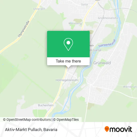 Карта Aktiv-Markt Pullach