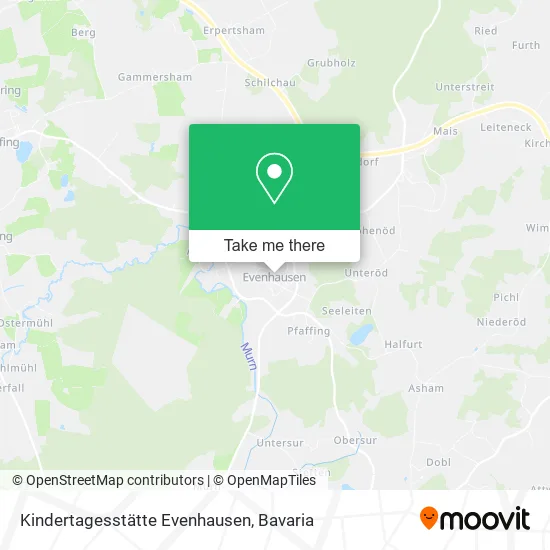 Карта Kindertagesstätte Evenhausen