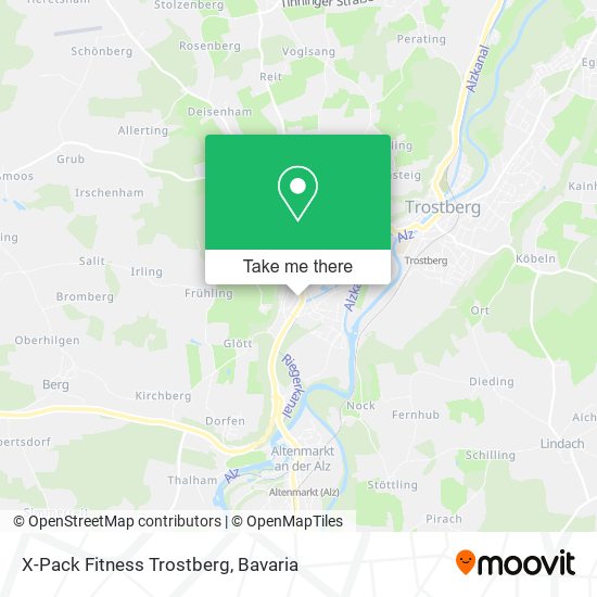 X-Pack Fitness Trostberg map