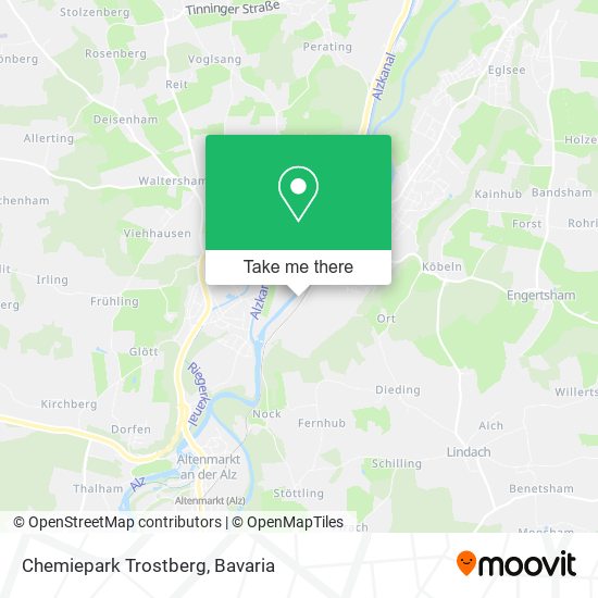 Chemiepark Trostberg map