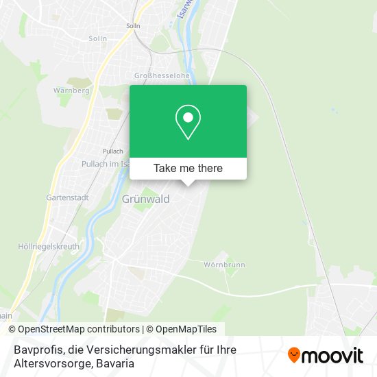 Bavprofis, die Versicherungsmakler für Ihre Altersvorsorge map