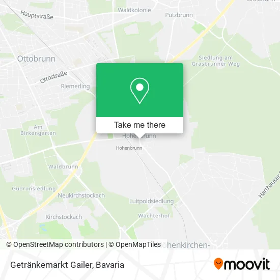 Карта Getränkemarkt Gailer