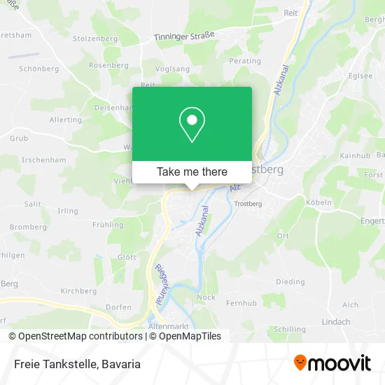 Карта Freie Tankstelle