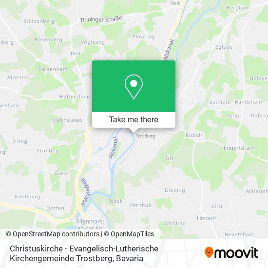 Christuskirche - Evangelisch-Lutherische Kirchengemeinde Trostberg map