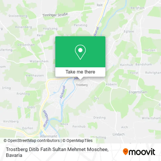 Карта Trostberg Ditib Fatih Sultan Mehmet Moschee